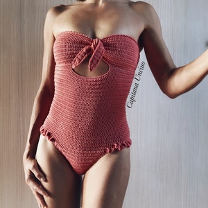 PDF-file, Crochet PATTERN for Ariella Swimsuit, Basic/cheeky bottom, onepiece, Sizes XS-xL, image 6