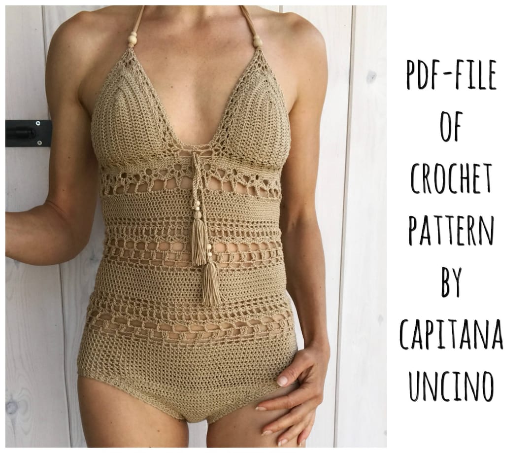 ワンピース crochet design sheer one piece Hanet Crochet One Piece - Swimwear | Tanijay Crochet