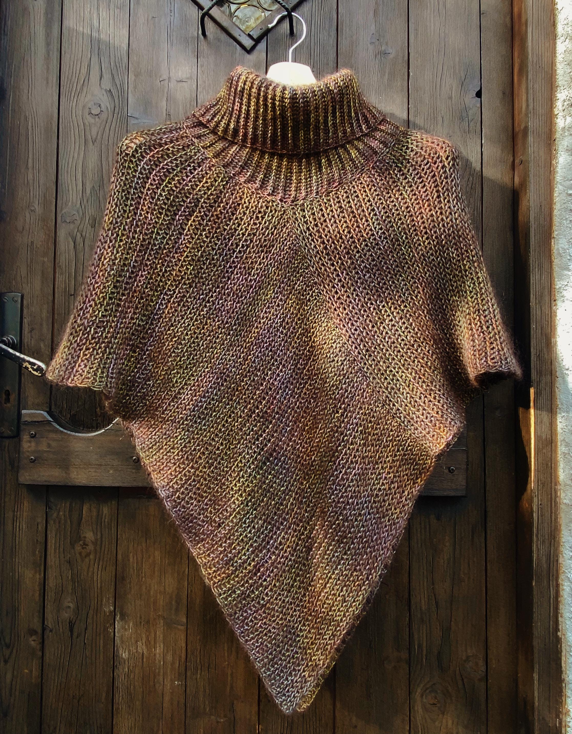 Pdf-file for Crochet PATTERN, Brina Poncho - Etsy