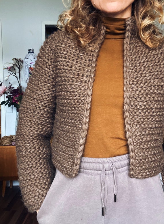Pdf-file for Crochet PATTERN, Naava Jacket, 2 Versions, With or