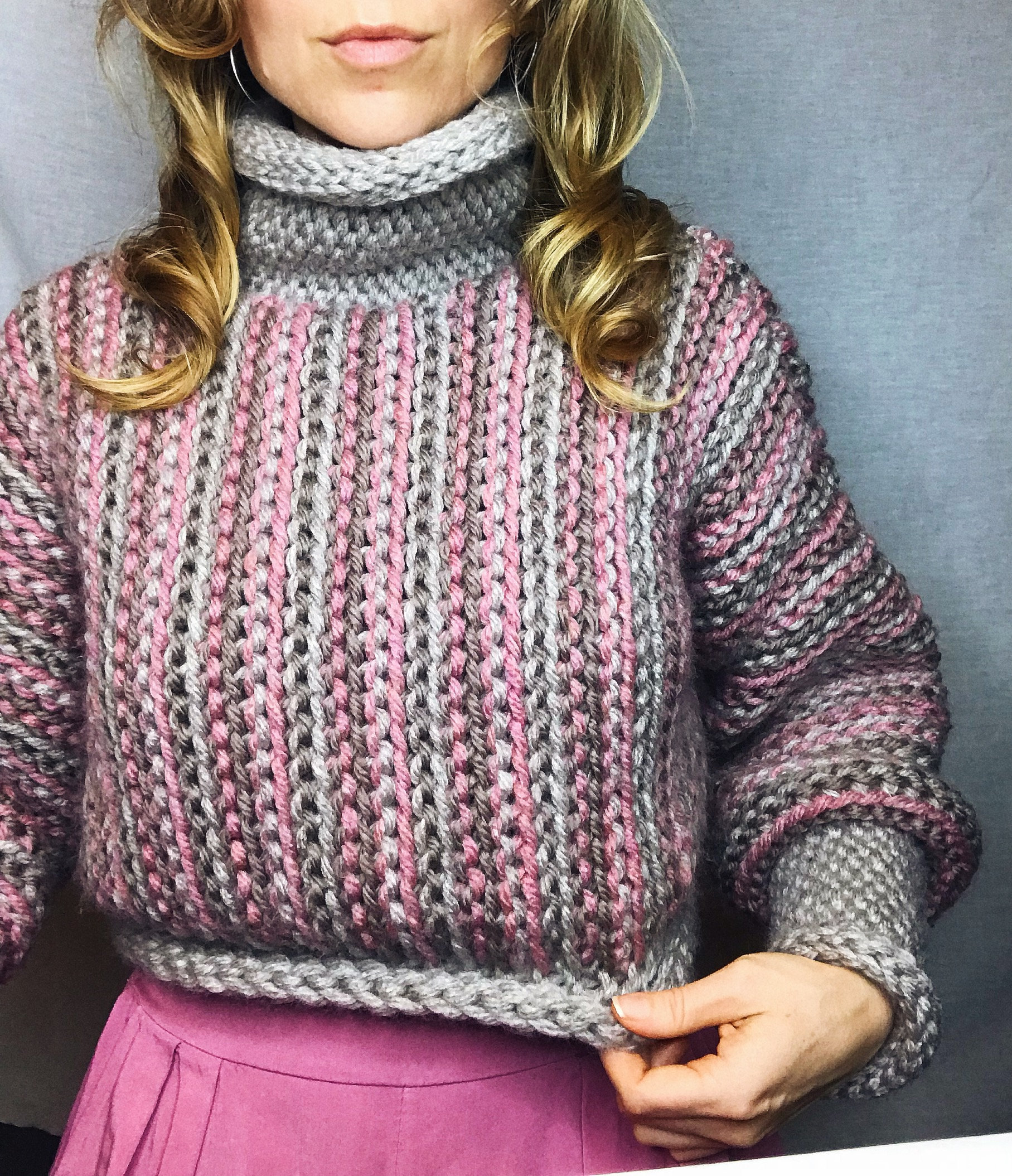Pdf-file for Crochet PATTERN for Joiku Cropped Sweater and