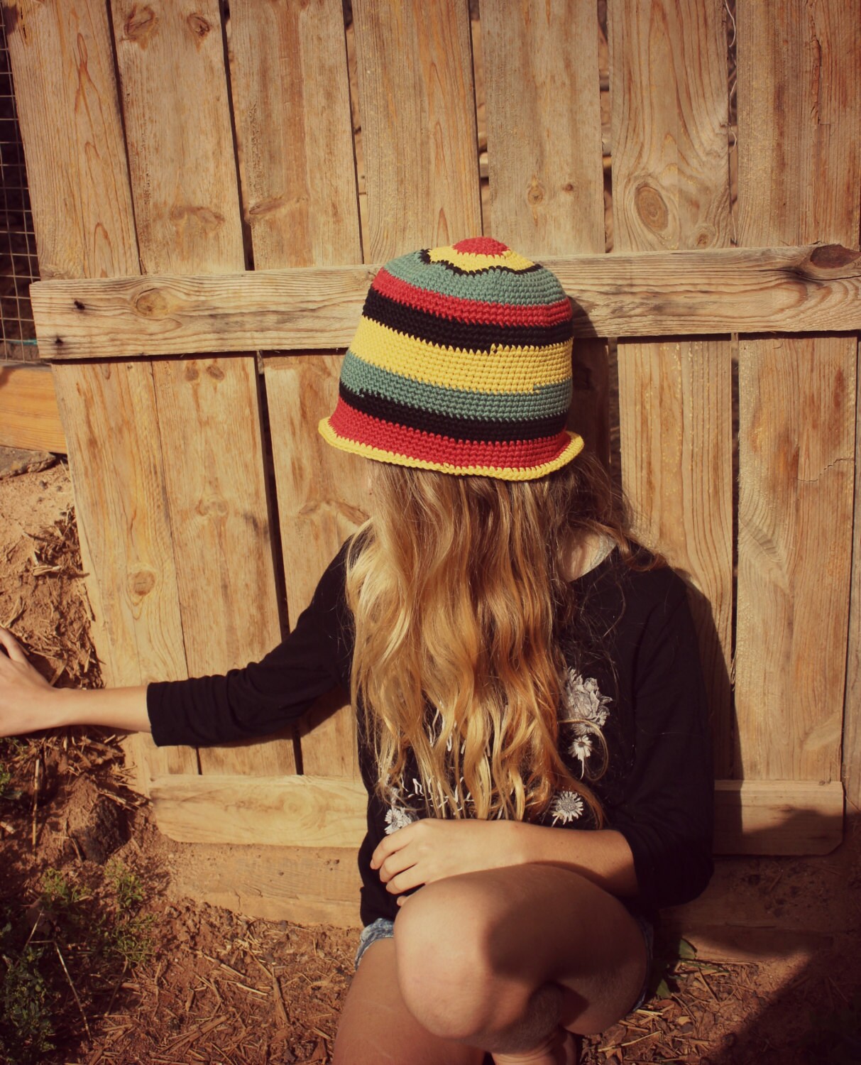 PDF crochet Pattern for Rihanna Crochet Hat, 2 Sizes XS/S and M/L