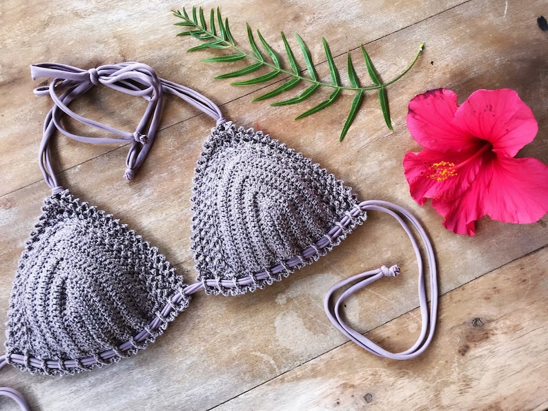 PDF-file for Crochet PATTERN, Chasing Stars Crochet Brazilian Bikini Set, Sizes XS,S,M,L,xL, Top and Brazilian Bottom image 2