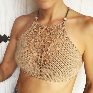 PDF-file for Crochet PATTERN, Coralia Crochet Crop Top and Brazilian Bottom, Sizes XS-L, Bikini Top, Crochet Bikini pattern, image 3