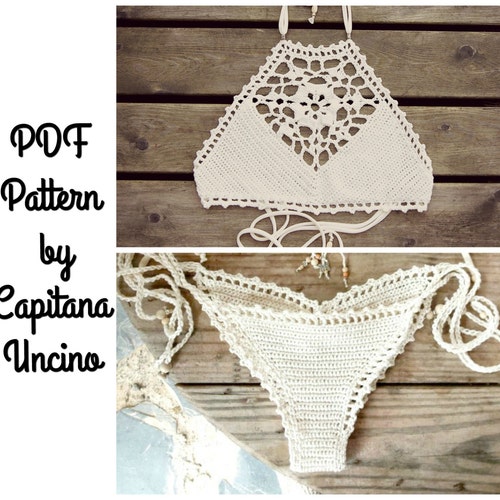 PDF Crochet PATTERN for Haliai Crochet Bikini Top and Hipster - Etsy