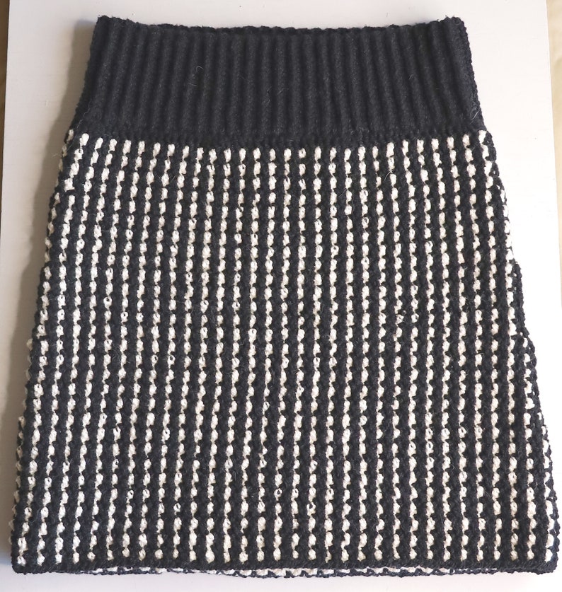 PDF-file for Crochet PATTERN, Crochet Lady Midnight Highwaist Skirt, Sizes XS, S, M, L, xL,xxL image 10