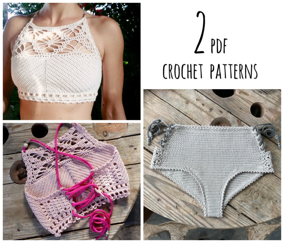 Pdf-files for 2 Crochet PATTERNS Luna Cropped Crochet Top and - Etsy