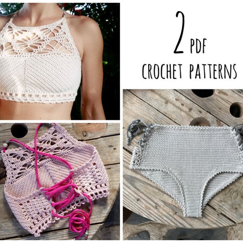 Pdf-files for 2 Crochet PATTERNS: Venus Crop Top and Aliyah - Etsy