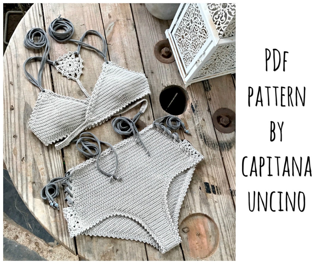 Pdf-file for Crochet PATTERN, Aliyah Crochet Bikini Top and Bottom ...