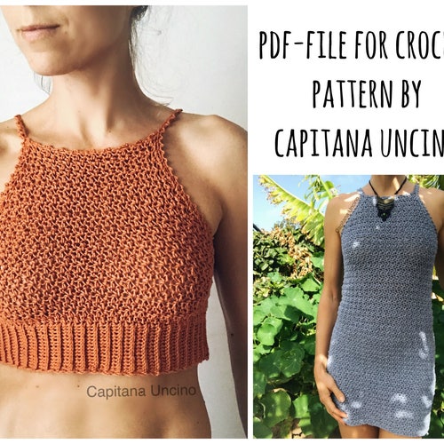 Pdf-file for Crochet PATTERN Leyla Crochet Top Sizes XS-L - Etsy