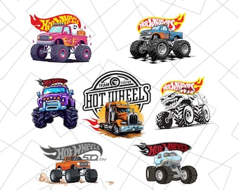 Hot Wheels Png Bundle, Hot Wheels Svg, Monster Truck Clipart, Car Png Bundle, Flame Car Clipart, Hot Wheels Clipart, Hot wheels logo