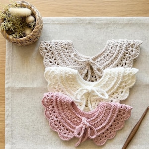 Patrón de ganchillo: Precioso collar, términos en inglés y estadounidense.