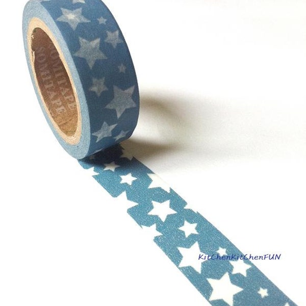 Washi Tape - Blue & White Star