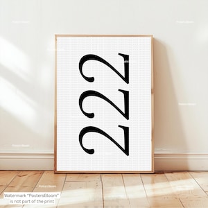 Framed 222 Angel Number Wall Art - Etsy