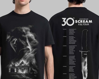 Scream 7 30th Anniversary of Scream Tour 2026 PNG, T-Shirt Digital