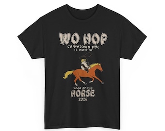WoHop Chinatown NYC 2026 Year of the Horse PNG, T-Shirt Digital