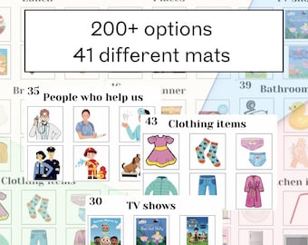 Non Verbal Communication Tool | ASD | Visual Support | AAC PECS Style Communication Mats.