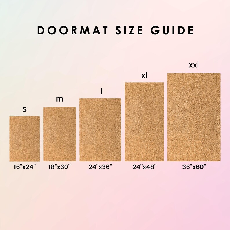 retro-floral-coir-doormat-modern-poppy-design-housewarming-gift-etsy
