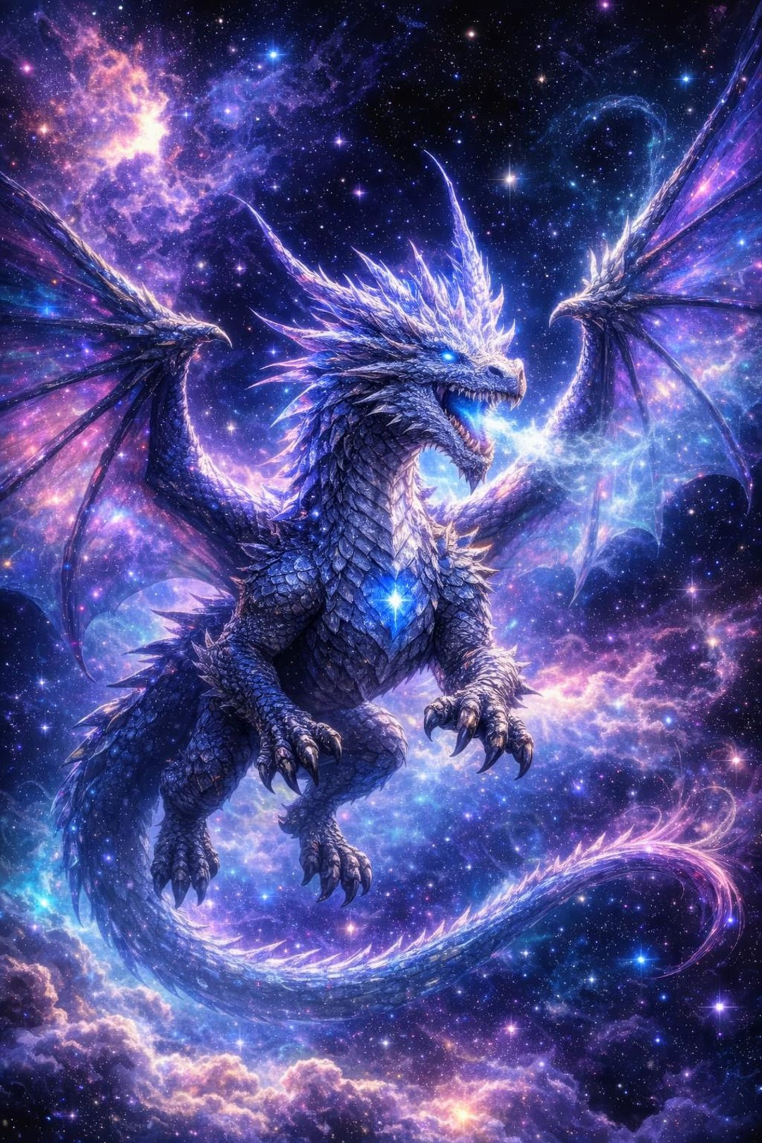 cosmic-dragon-wall-art-galaxy-dragon-print-celestial-fantasy-poster