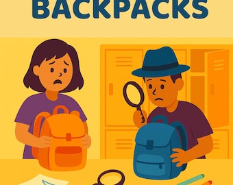 Gioco del detective per bambini / Il caso degli zaini scambiati (stampabile)