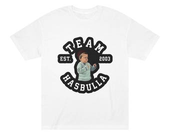 Team Hasbulla T-Shirt | Established 2003, Smiley Back Print