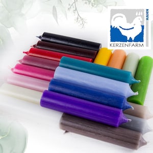 Kerzenfarm Hahn - Stabkerze 100 x 22 mm Mix Box 25 Stk.