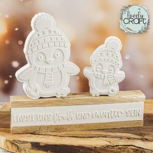 Silikon Gießform - Klötzchen Lasst uns froh und munter sein