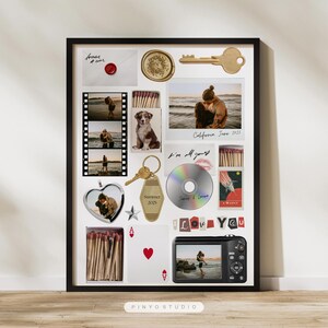 Modello personalizzato per scatola di fiammiferi / Decorazione murale a forma di scatola di fiammiferi, arredamento per appartamento, regalo di anniversario (download digitale)