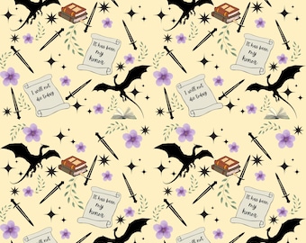 Fourth Wing seamless pattern