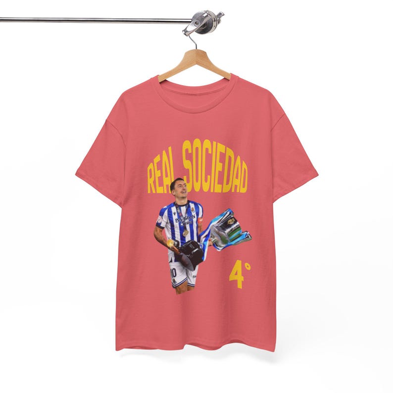 Real Sociedad Soccer champions 4 cups de espana tee, real sociedad shirt,90s real sociedad,2025/26 real sociedad tee image 4