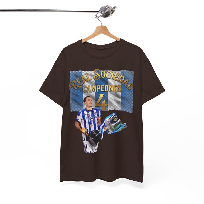 Real Sociedad Campeones 4 2025/26 Tee | Soccer Player Graphic Shirt,camiseda real sociedad champions,retro 90s real sociedad tee image 10