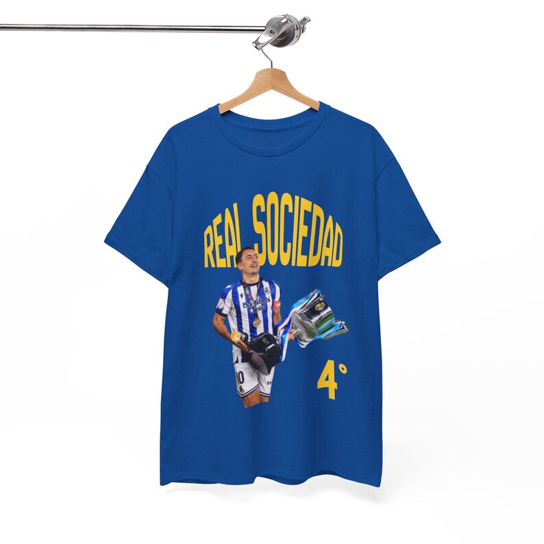 Real Sociedad Soccer champions 4 cups de espana tee, real sociedad shirt,90s real sociedad,2025/26 real sociedad tee image 14