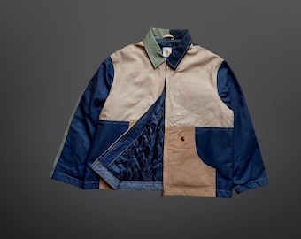 Reworked Carhartt Detroit Jacket – Vintage Canvas Workwear | Unisex Streetwear Coat | Size Large