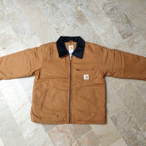 Reworked Carhartt Detroit Jacket | Brown Canvas Workwear Coat | Unisex Streetwear Style | All Sizes Available