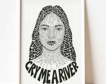 Retrato con letra personalizada, retrato de canción personalizado a partir de foto