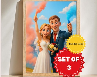 Custom Cartoon-Style Portrait | Family, Couples & Pets (Digital)