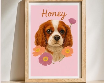 Retrato personalizado de mascota a partir de una foto, foto personalizada de mascota