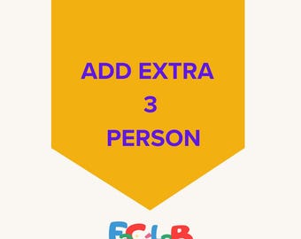 Añadir 3 personas extra