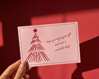 Tarjeta de regalo navideña editable / Descarga instantánea