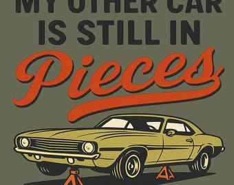 Grappig T-shirt monteur Project Car Garage Humor Car Guy cadeau-T-shirt