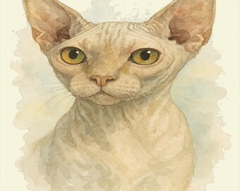 Devon Rex Cat T Shirt Gift for Cat Lovers
