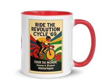 Grand Tour Cycling Mug Vintage Racing Retro Bike Gift