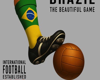 Vintage Brazil Football Shirt