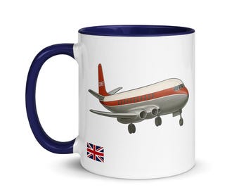 Vintage Jet Airliner Mug De Havilland Comet Aviation Gift