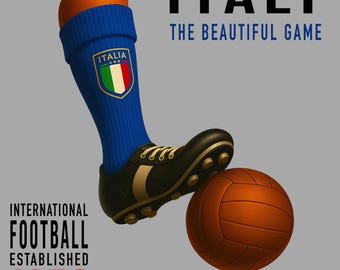 Vintage Italy Football Shirt