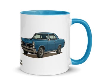 American Classic Muscle Car Mug Vintage 1960s Auto Art Gift