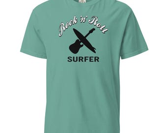 T-shirt surfeur rock 'n' roll - T-shirt à motif guitare et planche de surf