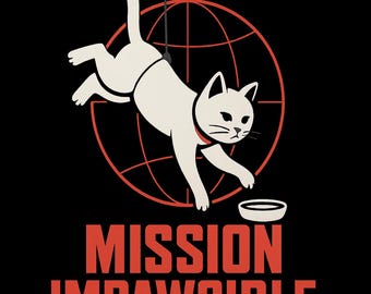 Funny Spy Cat Movie Parody T Shirt Action Cat Joke Tee