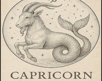 Camiseta del zodiaco Capricornio, regalo del signo zodiacal, camiseta de astrología
