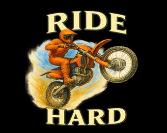 Motocross T-Shirt – Dirt Bike Rider Shirt, Vintage Off-Road Motorcycle Tee